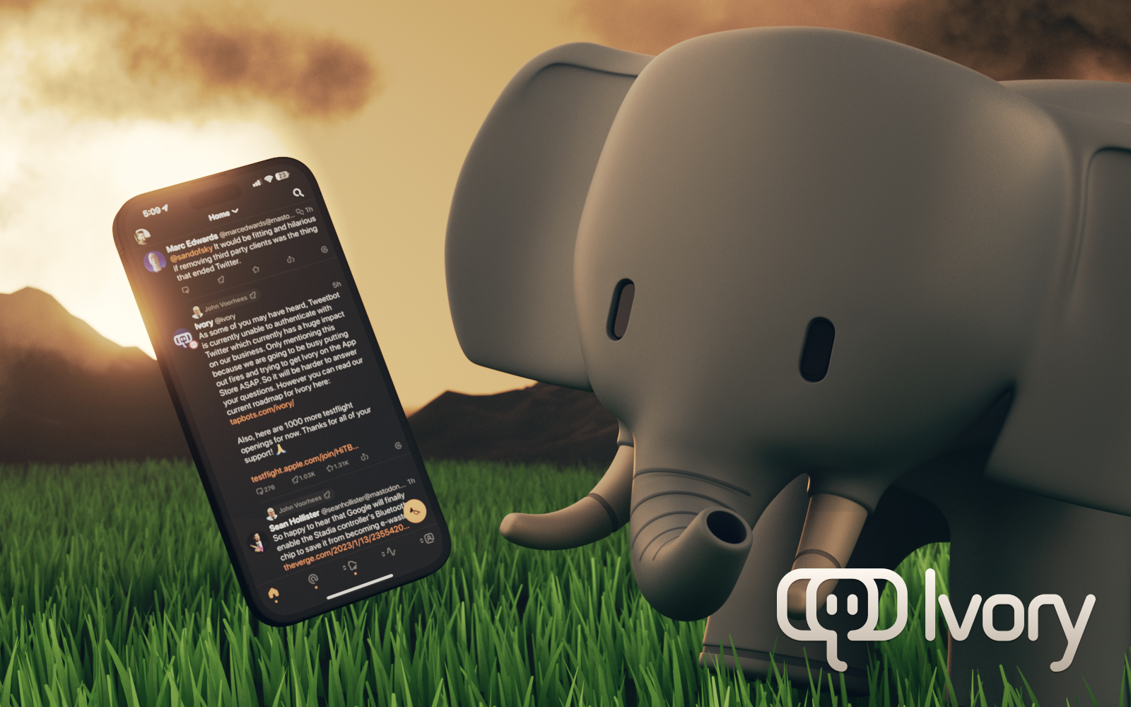 L'application Ivory pour Mastodon